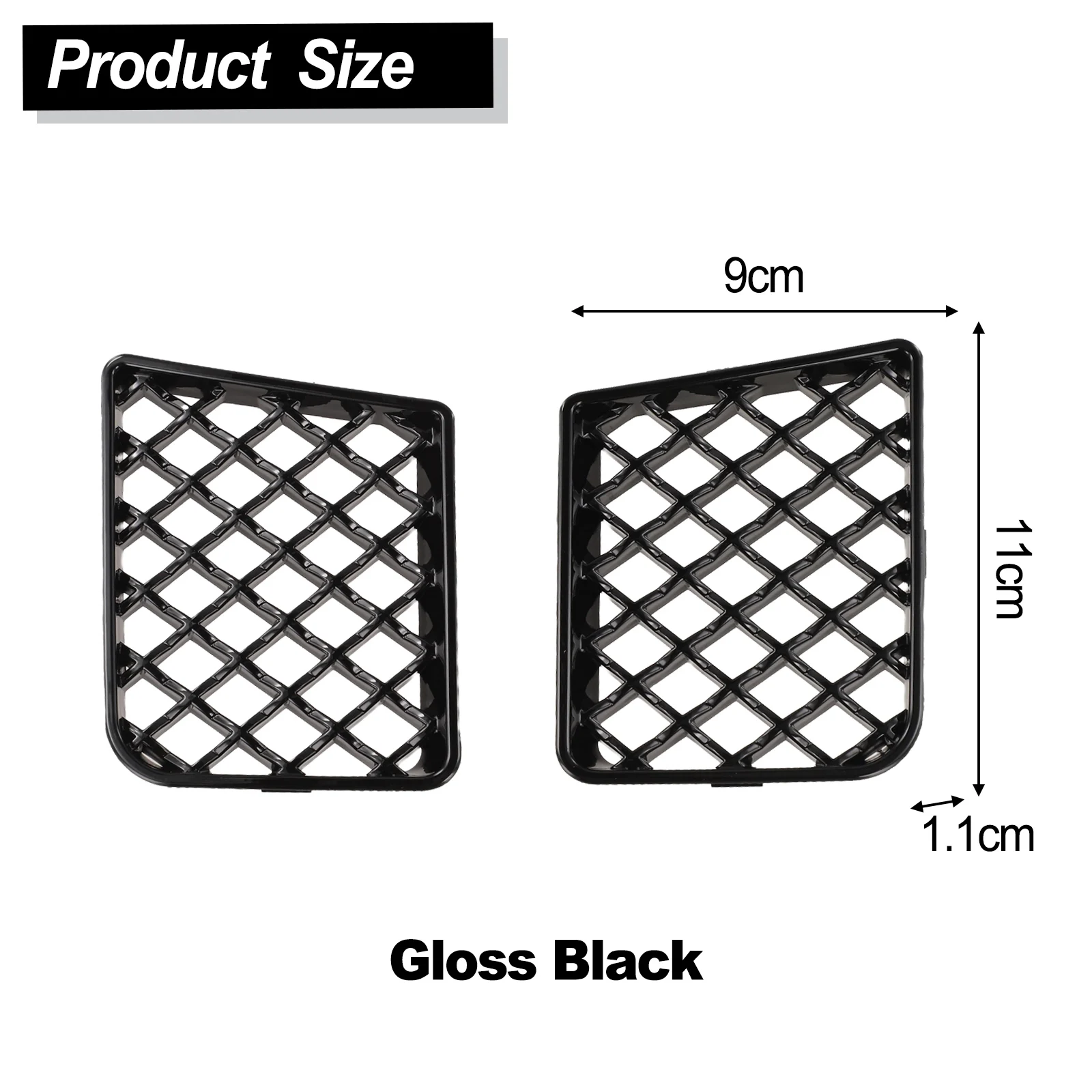 2 Pcs Car Front Bumper Center Lower Grille Mesh Guard For BMW G87 M2 2023-2025 Front Bumper Grille Automotive Accessories