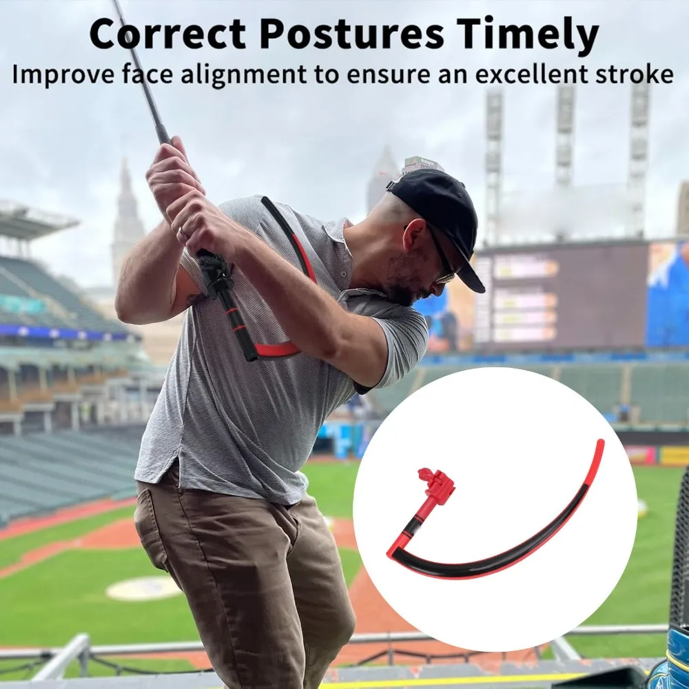 Improve Posture Swing Trainer Rubber Screw/Knob Fastening Golf Swing Trainer Red Black Golf Training Aid Indoor Training