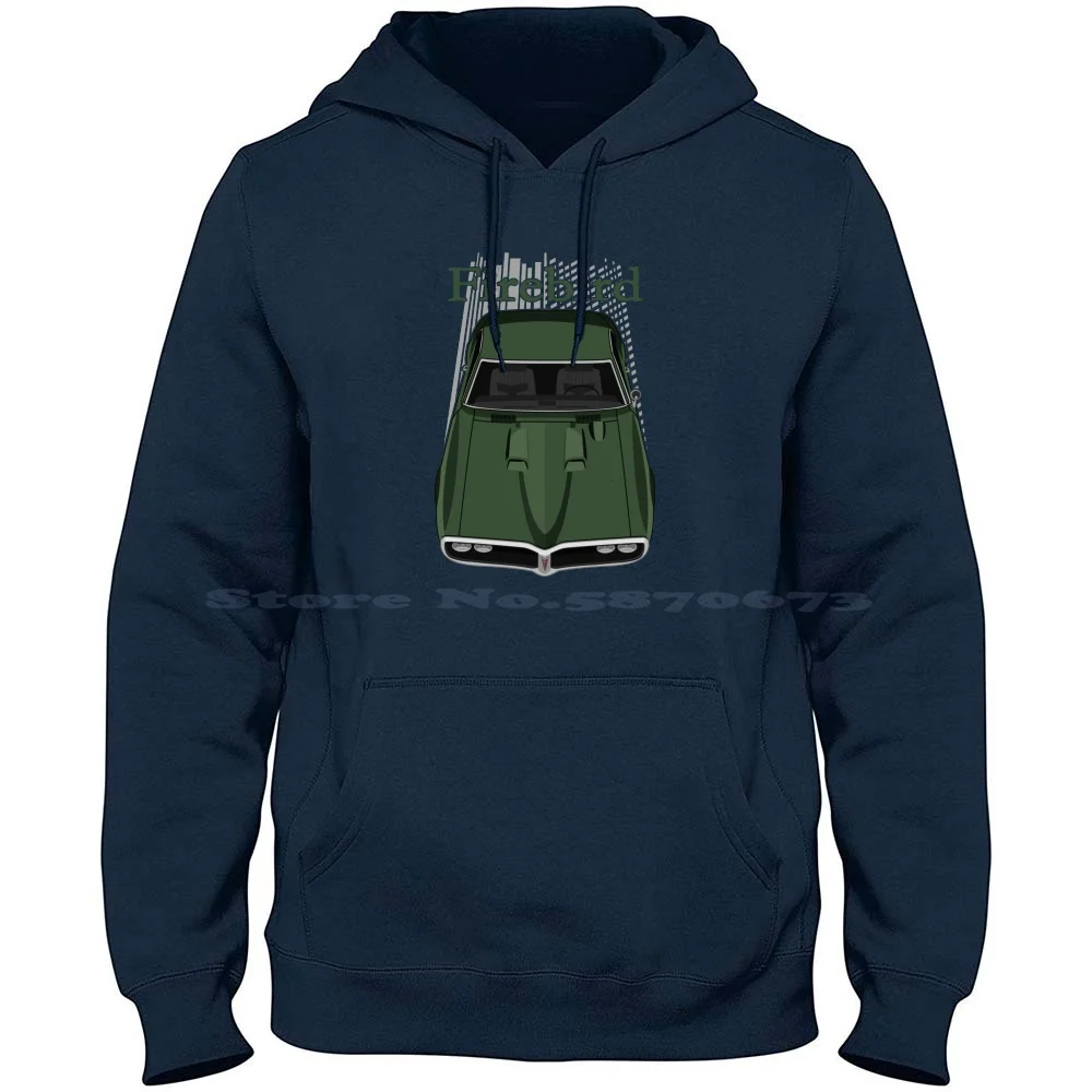 Firebird Ram Air 1968-Verdoro Green 100% Cotton Hoodie 1968 Firebird For Him 1968 Firebird Ram Air Firebird Ram Air 1968