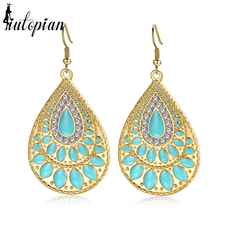 Iutopian Brand Bohemian style water drop Vintage Retro earrings Style For Choise /#DJ126