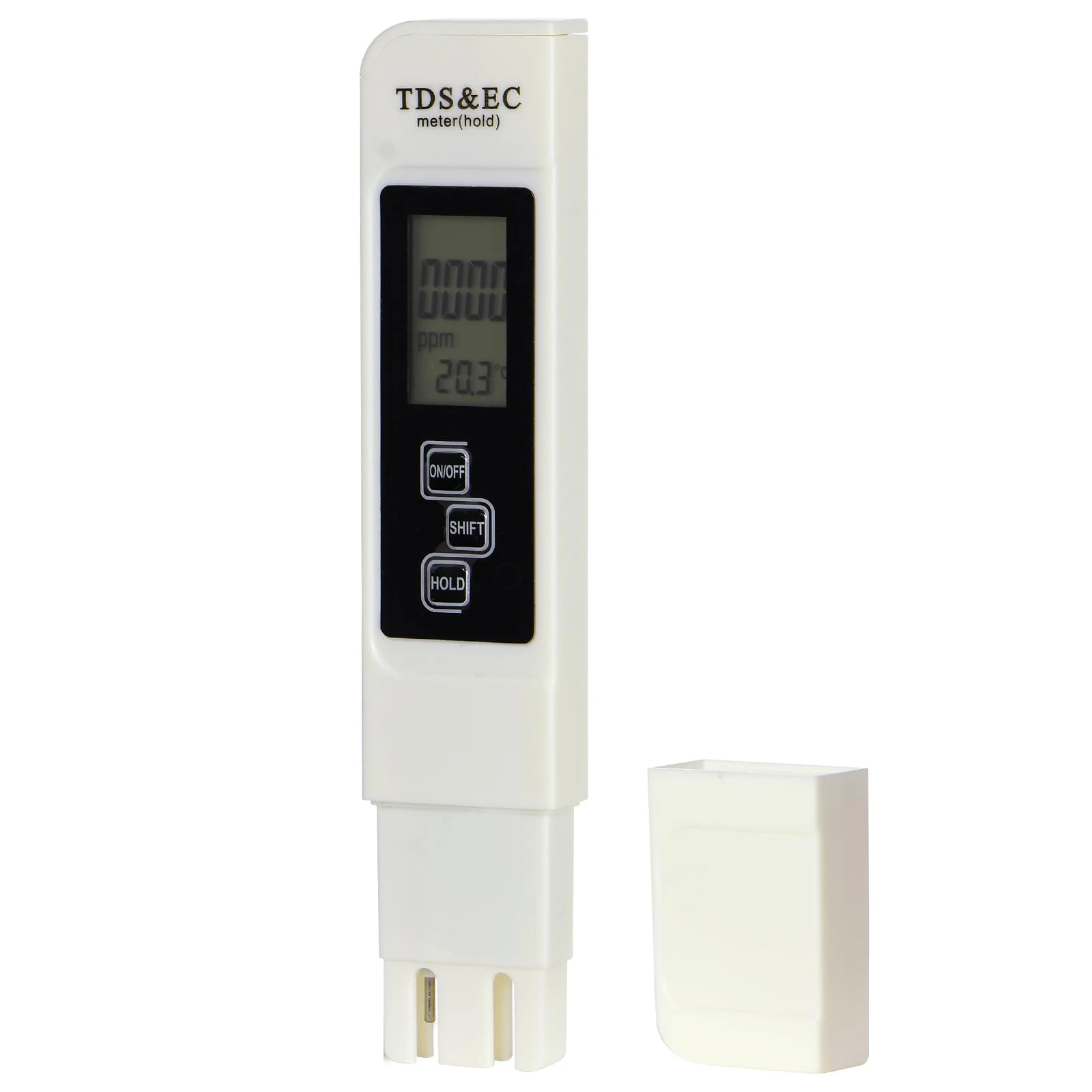4 in 1 Digital Water Quality Tester TDS/EC/Temperature Meter, 0.1-80°C, 32-176°F, Condcuctivity 0-9999 μ/cm, TDS 0-9999ppm
