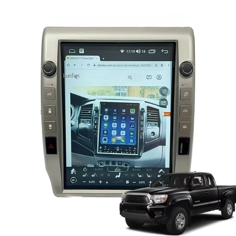 Car Multimedia Smart Screen Stereo for Toyota Tacoma 2005 up Wireless Mirroring Carplay Android Auto Hands-Free Mirror Link