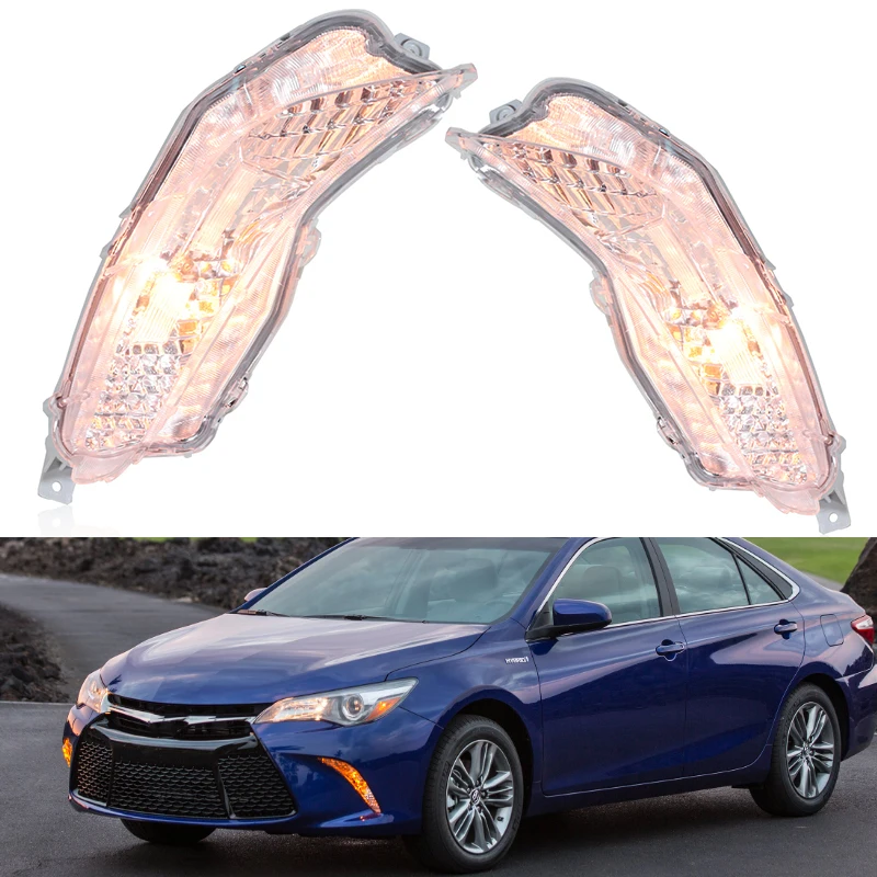 

Передние противотуманные фары в стиле поп-автомобиля для Toyota Camry 2015 2016 2017, галогенные противотуманные фары 8151006050 8152006050, автомобильный аксессуар
