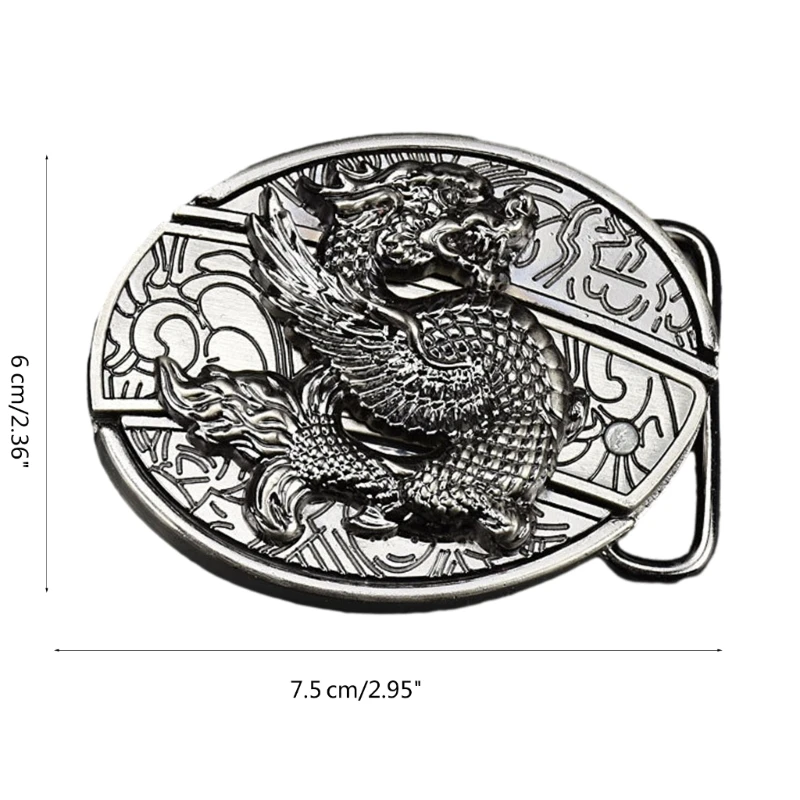 Alloy Belt Buckle for Waist Belt Replacement Cowboy Clothing Accessories