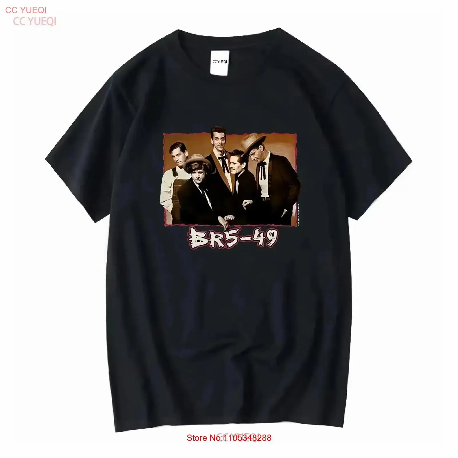 FotL BR5 49 1996 Screen play vintage 90s band tee shirt Washed Comfortable streetwear homme graphic Stretched vintage Washed