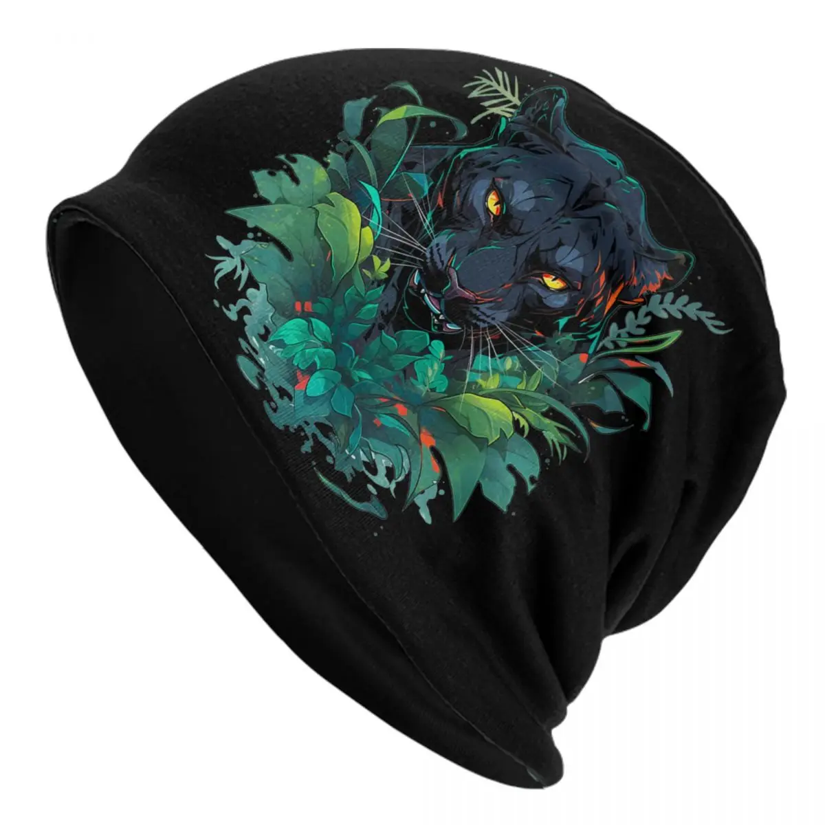 

Custom Black Panther Beanie Cap Unisex Winter Warm Bonnet Femme Knit Hats Fashion Outdoor Comics Skullies Beanies Caps Men Women