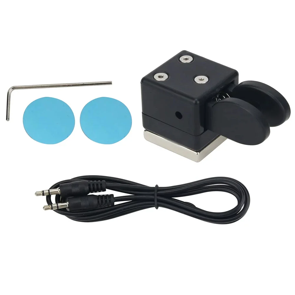1 Set CW Key Automatic Short Wave Receiver With Magnetic Bottom Seat QU-21C ABS Double-paddle Wrench Power Tool Parts