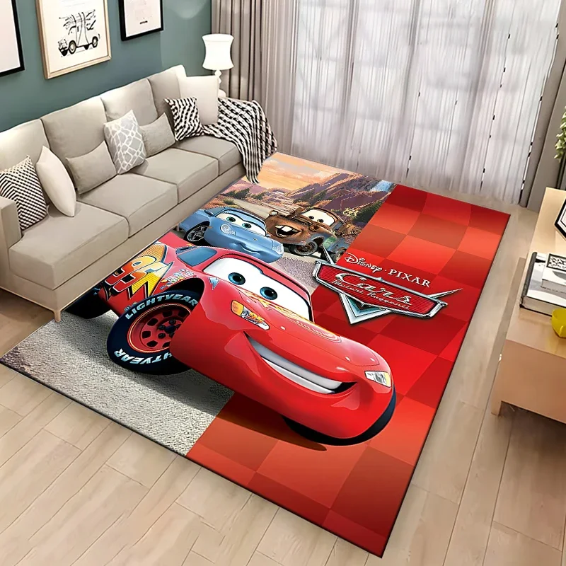 1PC Disney Cars Lightning Mcqueen Area Rug,Carpet for Home Living Room Bedroom Sofa Doormat Kitchen Decor,Non-slip Floor Mat