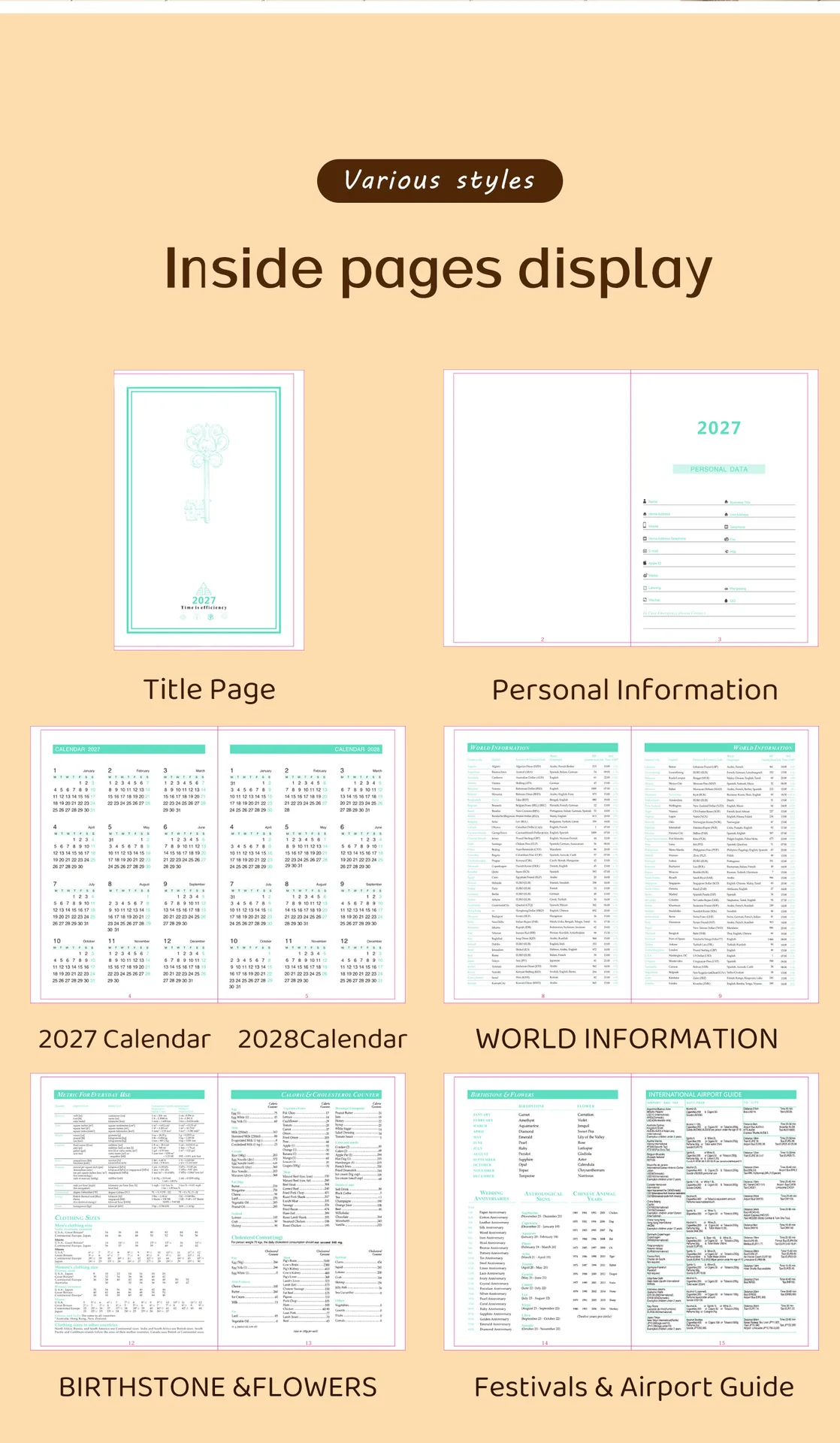 2027 Produktivitätsplaner & Gewohnheits-Tracker-Set - Tägliche Zielsetzung, Zeitmanagement-Journal mit Aufgabenverfolgung | 320-seitiges dickes Notizbuch – Detail 10