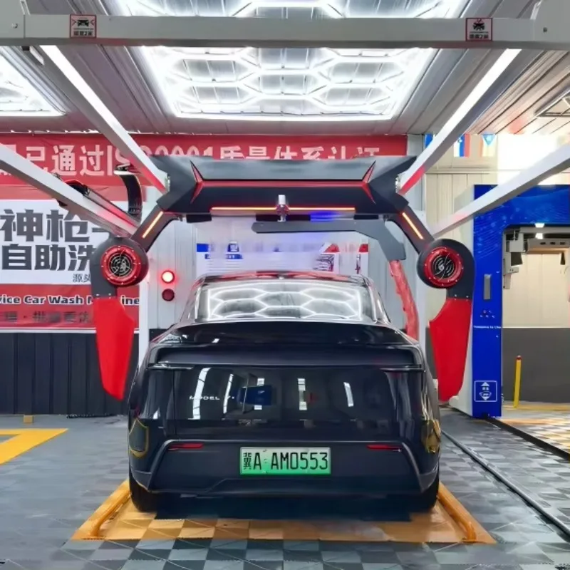 120bar Automatic High Pressure Car Washing Machine with 6 Dryer 360 Degree Rotation Touchless Carwash