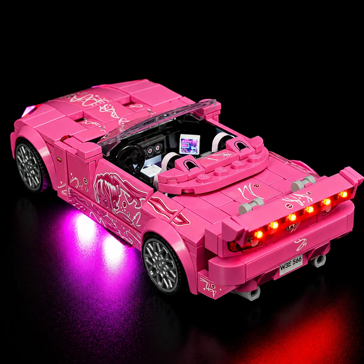 HPROSPER LED Light for Lego 77241 Speed Champions 2 Fast 2 Furious Honda S2000 Building Blocks Model (Building Set NOT Included) view 2