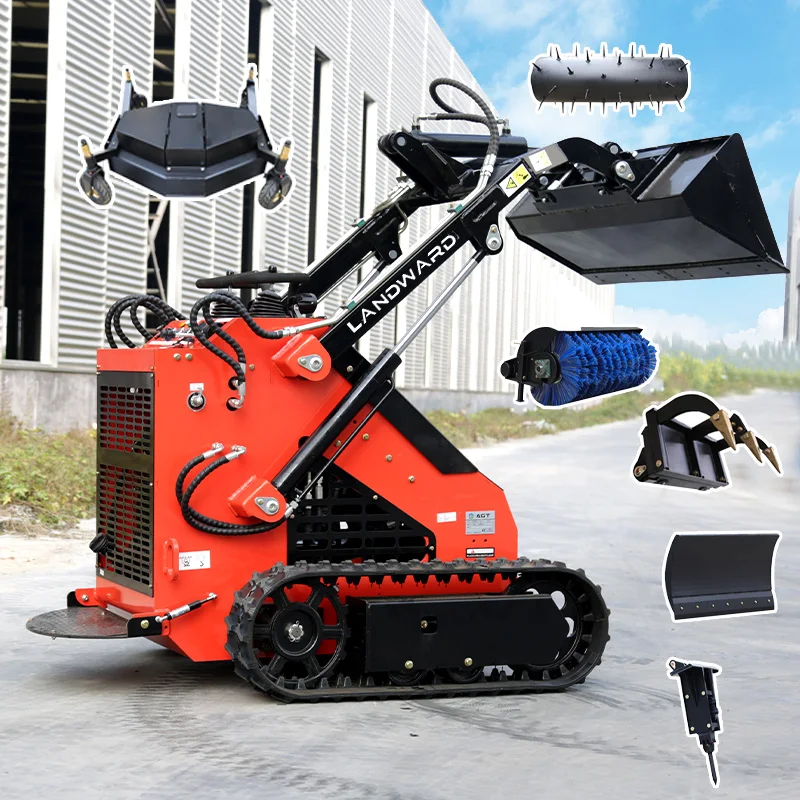 

Fast Delivery EPA Engine Skid Steer Wheel Loader Skid Steer Diesel Loaders Recruit Agent Mini Skid Steer Loaders Customized