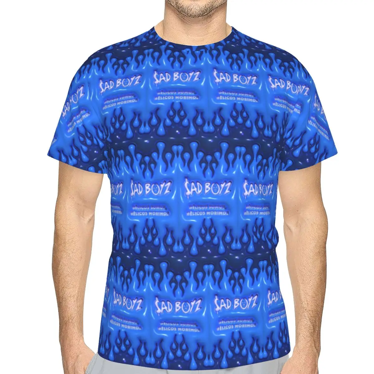 100% Cotton Junior H Sad Boyz Corridos Tumbados Mexico T-Shirt Men's Funny T Shirt Men O-Neck Summer Shirts Tops