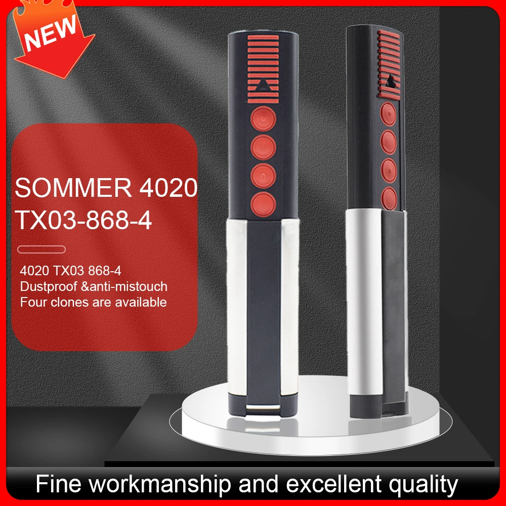 SOMMER 4031 4020 TX03-868-4 SOMMER 4026 TX03-868-2 868MHz Mando a distancia para puerta de garaje. Rolling Code 4 botones Transmisor de mano