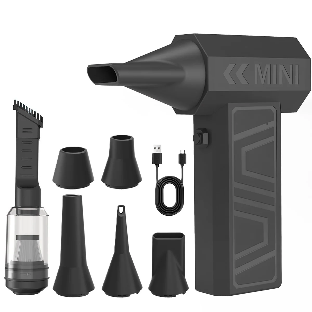 

Turbo Jet Blower 130000RPM Brushless Motor 4000mAh Violent Air Blower 4 Gear Adjustable Turbo Blower Cordless Compressed Duster