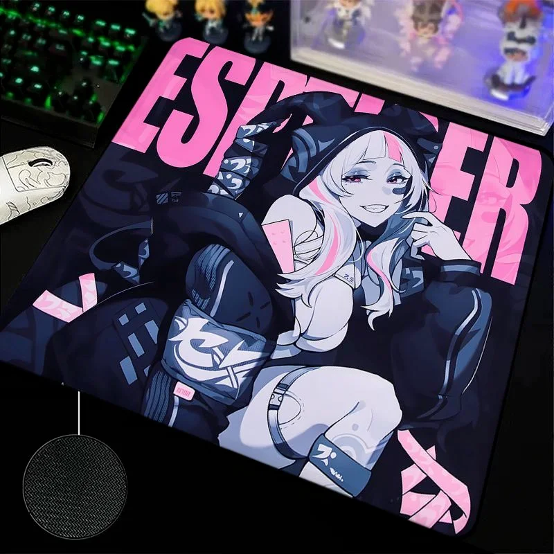 Dark Style Comic Glass Mousepad Sora Game Mouse Pad Customized Pattern Tempered Smooth Gaming Desk Mat Fps Esports Office Gaming