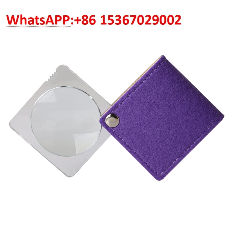 

pocket reading book magnifying glass square high definition elderly students look at mobile phones (44mm lens 3.5 times)