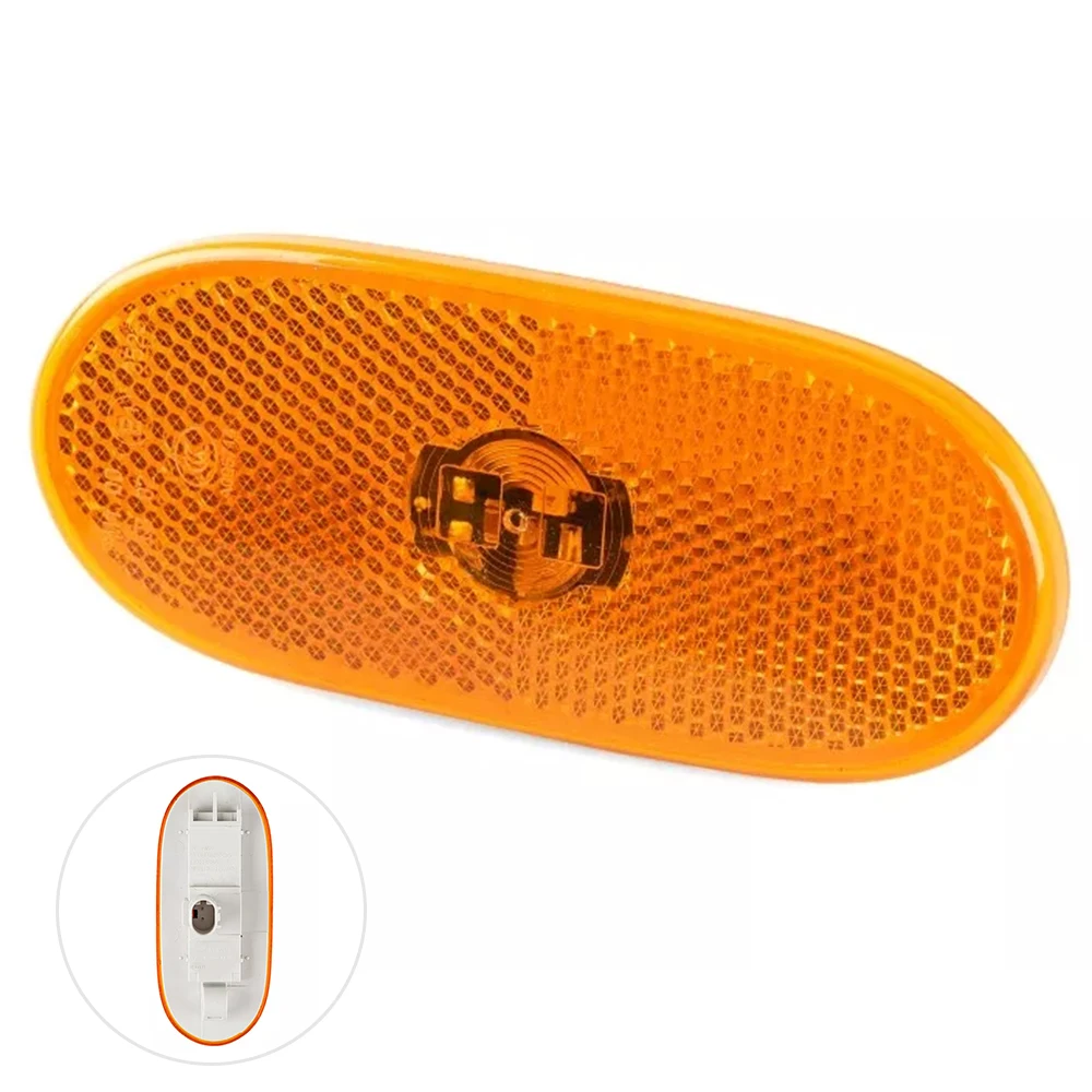 1/2 قطعة العنبر الجانب ماركر عدسة LED مصباح إشارة لمرسيدس العداء W907 W910 2018-2025 سيارة إكسسوارات مضيئة A9068201456 #2