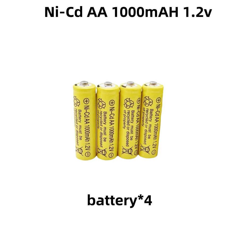 100% Original 1.2V AA1000mAh Rechargeable Alkaline Battery NI-MH 1.5 V Battery for Clocks Mice Computers Toys So On