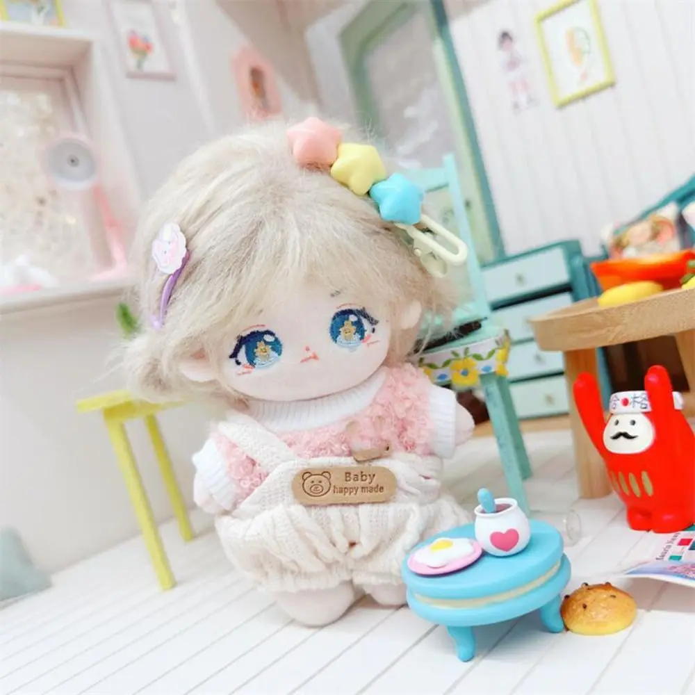 

High Quality Cute T-shirt Clothes Mini Candy Color Mini Clothes Suits Overall Suit 10cm Cotton