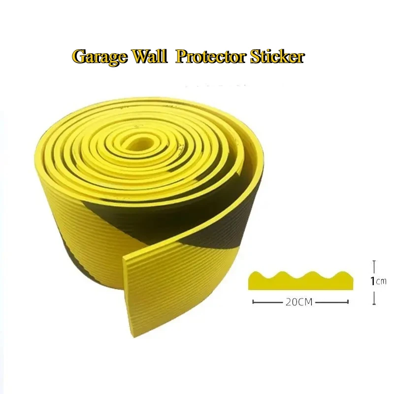 Wavy Shape Car Door Corner Protective Pad 2Mx20CM Garage Wall Protector Sticker Parking Lot Pillar Anti Scratch Protect Mat