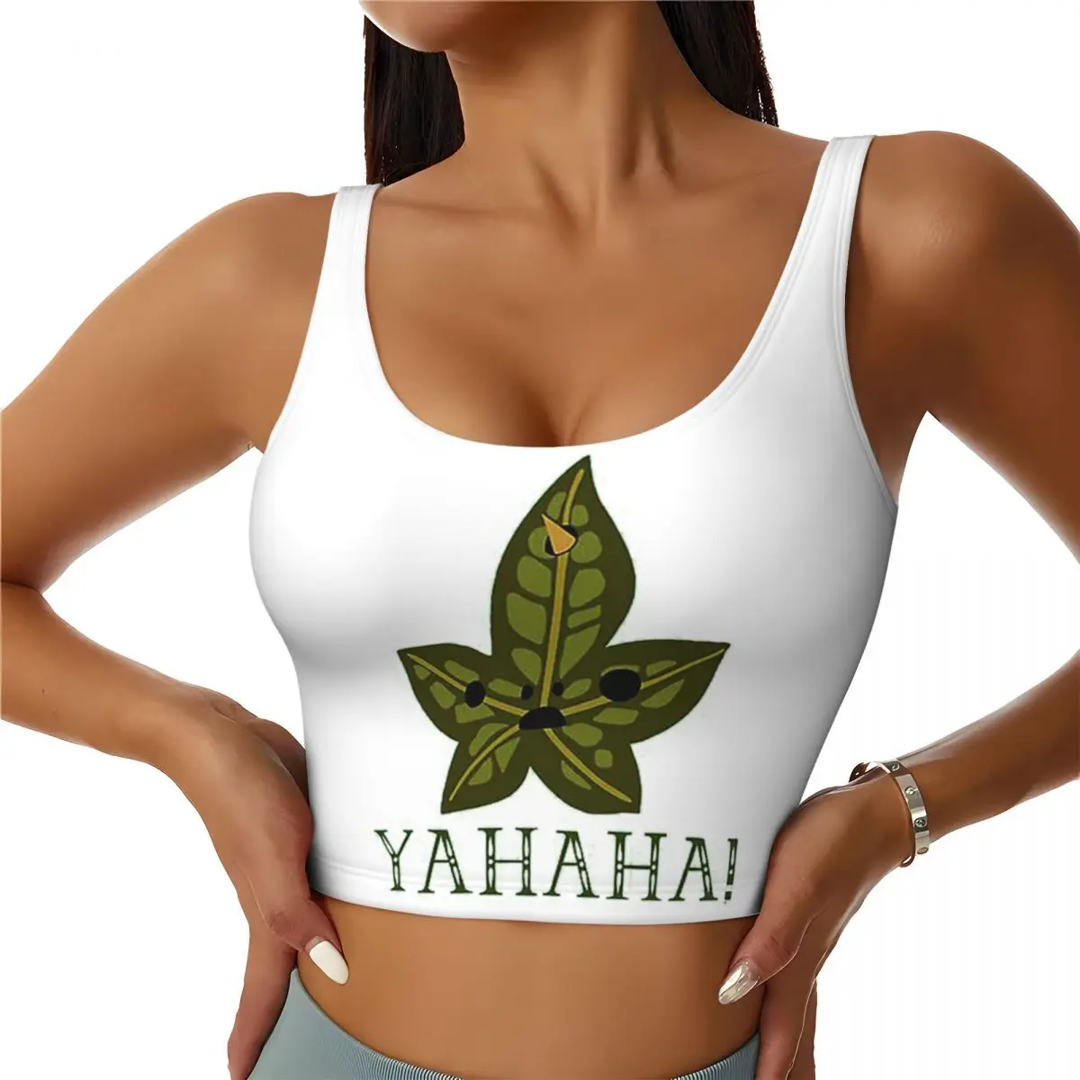 

Custom Yahaha Korok Women Sports Bra High Impact Vest Gym Workout Yoga Crop Tank Top