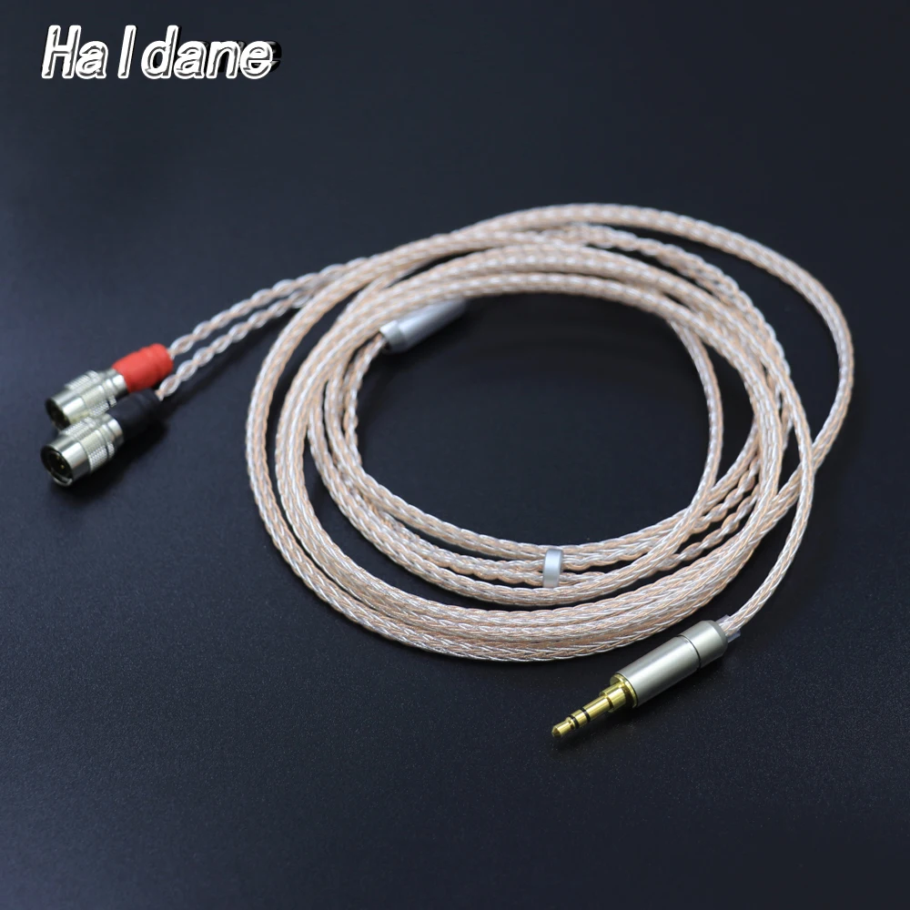 

Haldane 16Cores UPOCC Single Crystal Copper Silver Mixed Headphone Upgrade Cable for MrSpeakers Ether FlowAlphaDog Prime Aeon2