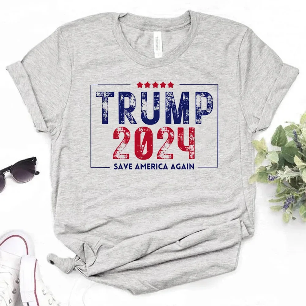 Trump 2024 T Shirt Women Anime Y2K Funny Tshirt Girl Y2k Women Clothes