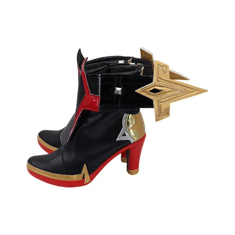 Pyro Archon Mavuika Обувь для косплея Game Genshin Impact Опора для косплея Обувь из искусственной кожи Хэллоуин Карнавальные ботинки на заказ