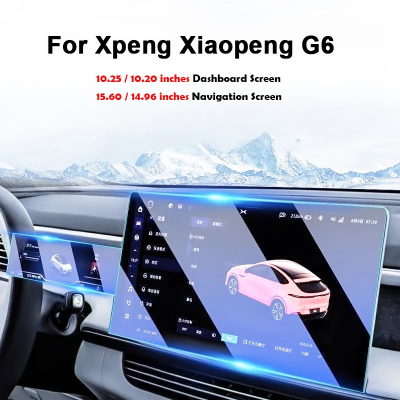 

Для Xpeng G6 Xiaopeng G6 2023 2024 2025 закаленное стекло Защитная пленка для экрана от бликов HD Центральное управление Защитная пленка для сенсорного экрана