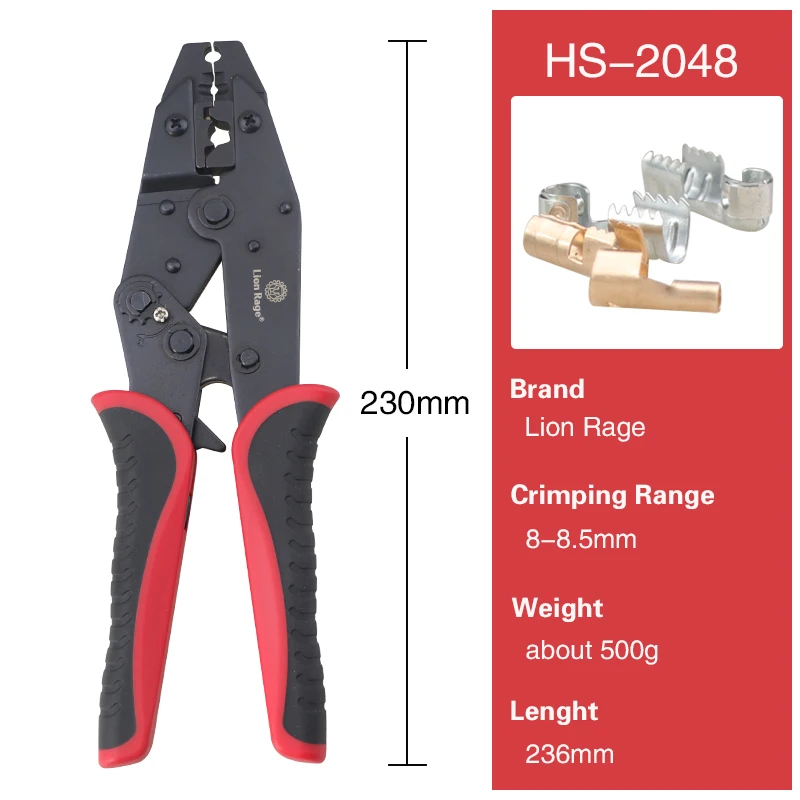 Spark Plug Connector Crimping Pliers For Ignition Cable and Spark Plug Wire Ratcheting Wire Crimpers Max Diameter 8.5mm Ratchet