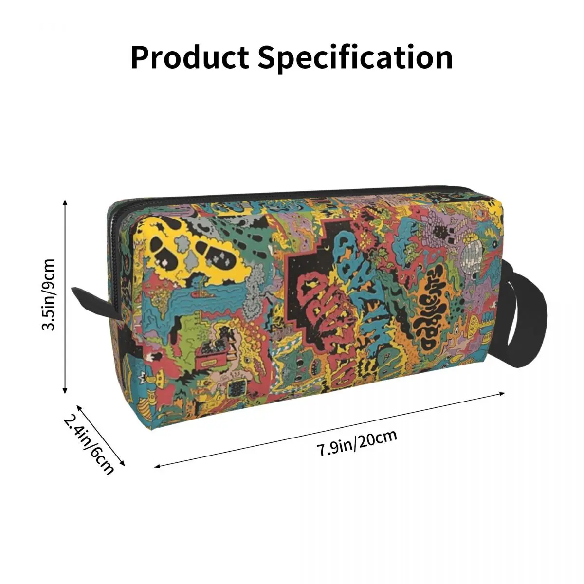 King Gizzard And The Lizard Wizard - Oddments Makeup Bag Cosmetic Dopp Kit Toiletry Cosmetic Bag for Women Beauty Pencil Case