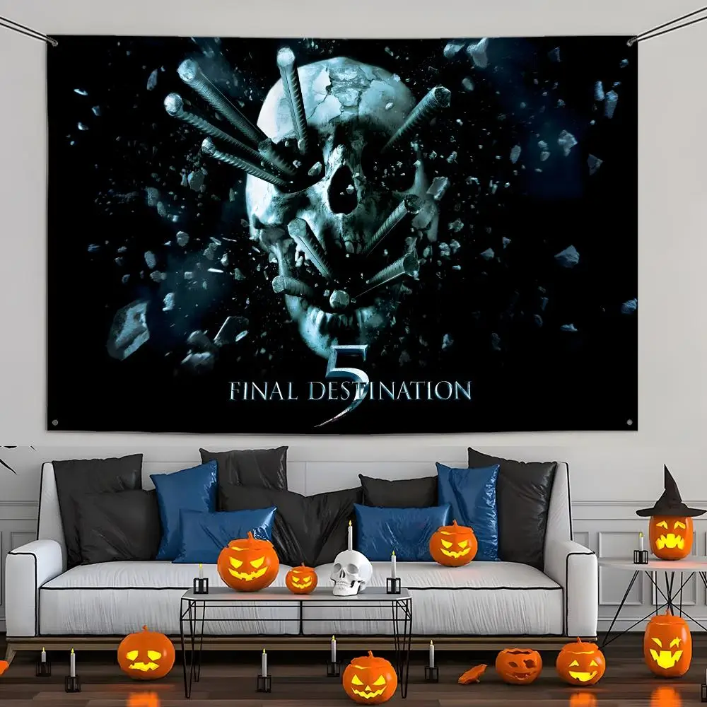F-Final D-DestinationS Movie Flags Wandbehang, Wandteppich, dekorative Flagge für den Außenbereich, Hintergrunddecke