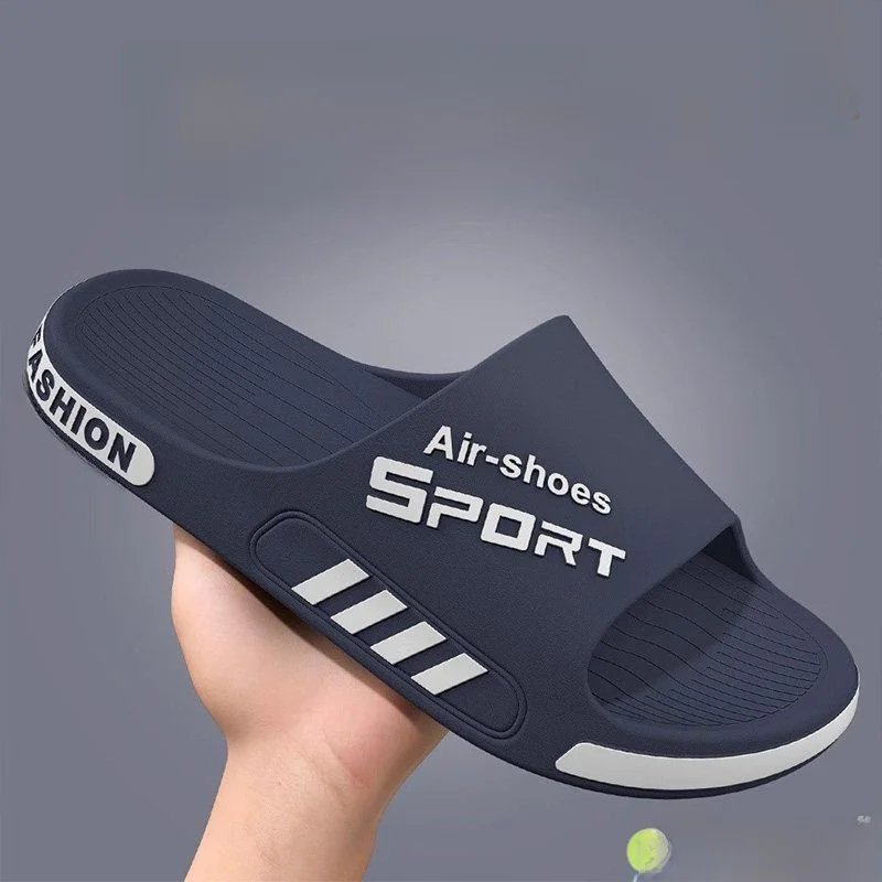 

Унисекс домашние тапочки для лета, большие размеры, спортивные, удобные, нескользящие, на плоской подошве, из ПВХ, бесшумные