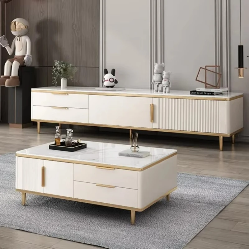 Floor Luxury Modern Tv Cabinet White Living Room Nordic Monitor Stand Home Storage Meuble Tv Salon Moderne House Furniture