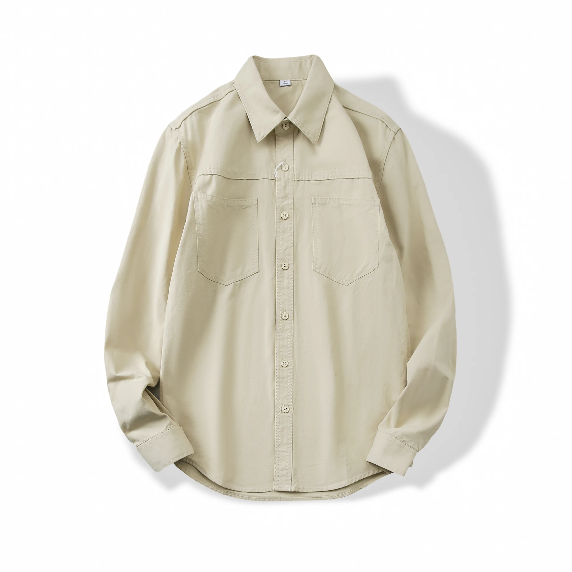 

American Sle Heavyweight Work irt Jaet Men's Spring Autumn New Pure Cotton American Retro Turn-down Collar Long Sve ...