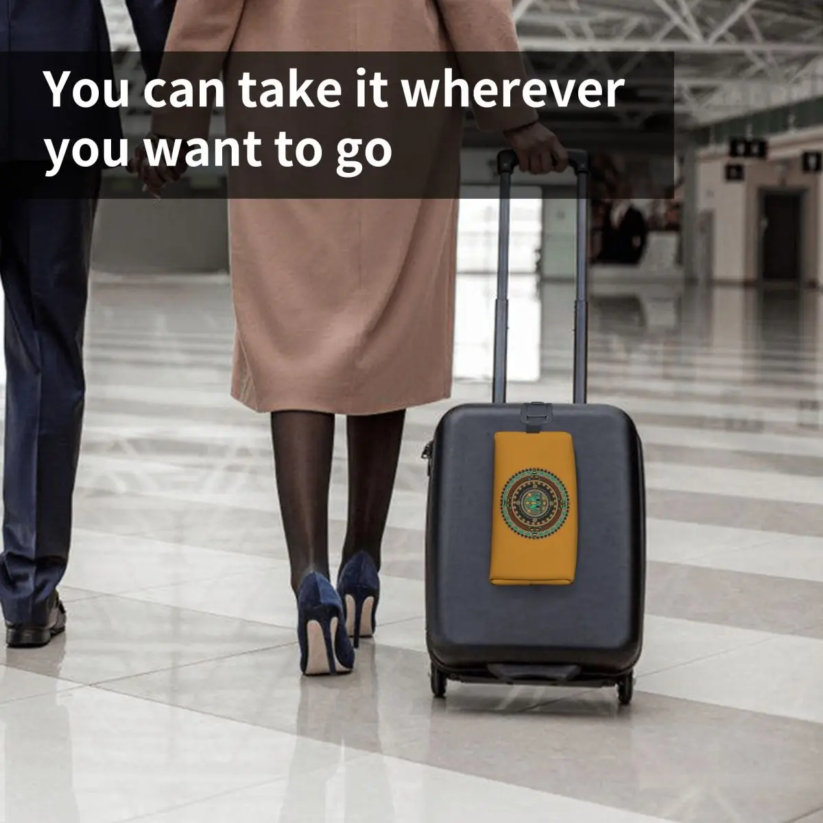 아즈텍 달력 메이크업 가방 화장품 주최자 보관 Dopp 키트 세면 용품 화장품 가방 여성용 뷰티 여행 연필 케이스