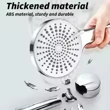 Большая панель 120 мм, 5 режимов, регулируемая насадка для душа высокого давления, водосберегающий фильтр, кран, аксессуары для душа в ванной, универсальный