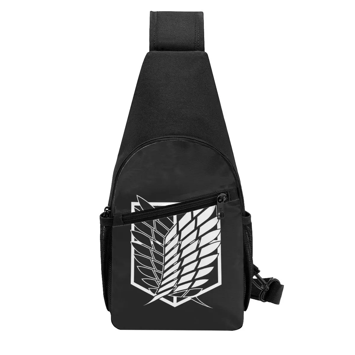 Attack On Titan Wings Of Freedom Chest Bag Men Sling Crossbody Backpack Chest Bag Travel Hiking Daypack Shoulder Bag