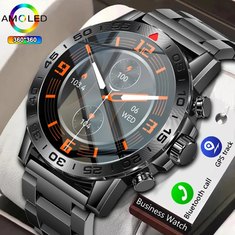 

2024 Новый 1.39 дюйма HD Bluetooth Говорящий Smart Watch Мужские GPS Спорт След Фитнес Часы Мониторинг Здоровья Водонепроницаемый Smart Watch