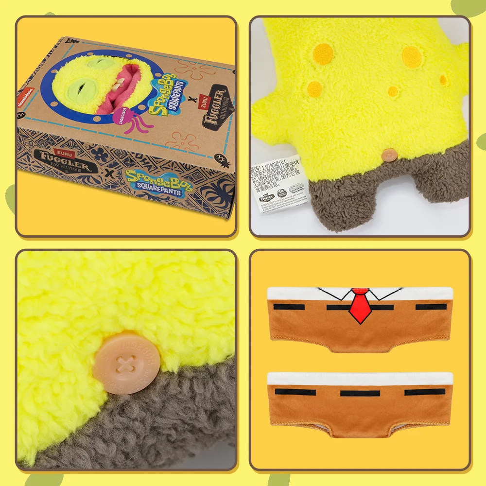Original Fugglers Funny Ugly Monsters Fuggler Plushins Toys Fuggler Tooth Monster Spongebob Squarepants Patrick Star Plush Dolls