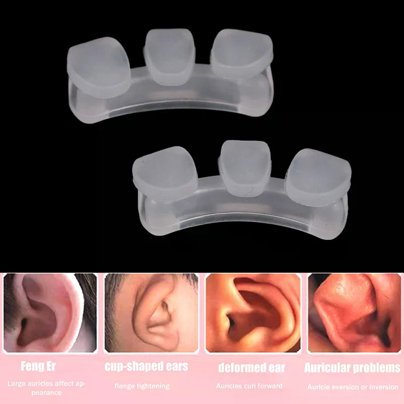 1/2 Uds. Soporte para aurícula de bebé Corrector de aurícula externo Corrector de oreja de bebé sobresaliente Corrector de aurícula externa para bebé almohadillas para los oídos