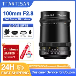 TTArtisan 100mm F2.8 Full Frame Lens M42 Mount Adapter Ring to Sony E A Nikon Z F Canon EF RF EF-M Leica L M42 Fuji XF Pentax KA