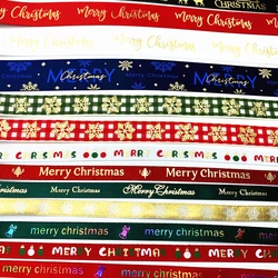 Various Styles High Quality Christmas Ribbons Printed Grosgrain for Gift Wrapping Wedding Decoration Hair Bows DIY