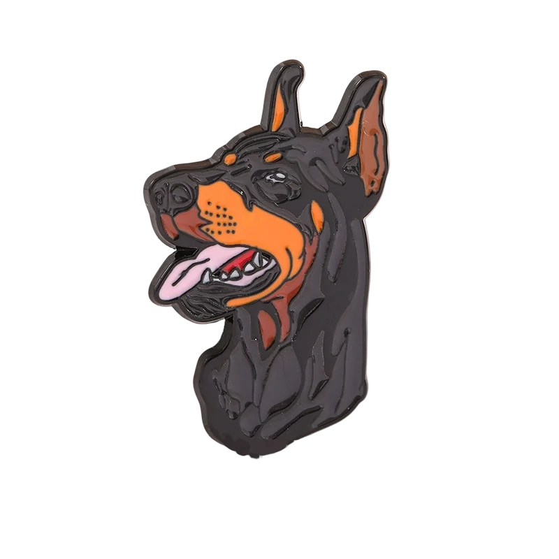 Niedliches Hundesorten-Emaille-Broschen-Set, Lustige Welpen-Anstecknadeln, Cartoon-Hunde-Abzeichen für Jacken und Rucksäcke, Schmuckgeschenke für Frauen – Detail 3