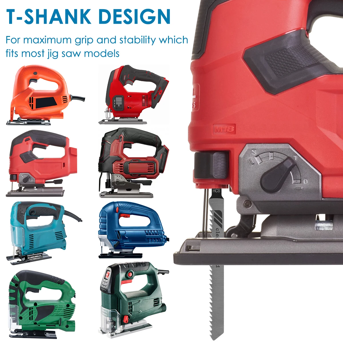 10/50 قطعة مجموعة شفرات المنشار من الفولاذ الكربوني شفرات منشار متنوعة مع T-shank قطع سريع شفرة بانوراما أدوات قطع المعادن الرقيقة #4