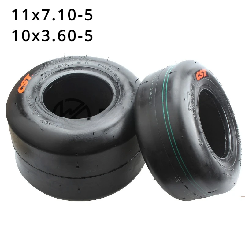 CST 10x3.60-5 11x7.10-5 Tubeless Tyre for Go Kart 5 Inch front Rear Tires Fit  Drift Wheels   Accessories