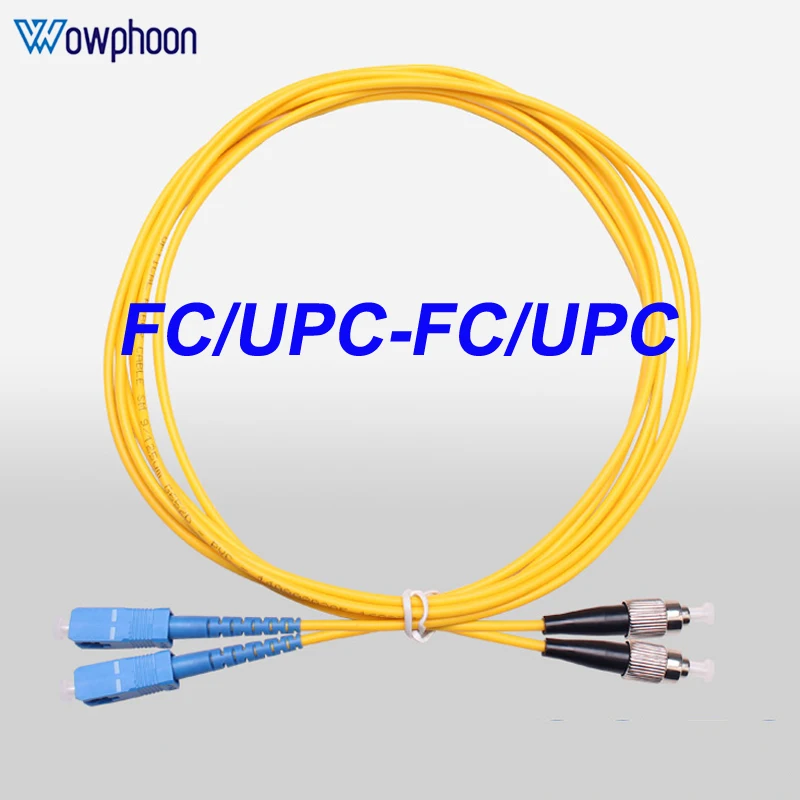 

SC/UPC-FC/UPC 1/2/3/5/10/15/20M 9/125um 3.0mm SM Duplex Optical Fiber Cable Patch Cord 2 Core Fiber Optic Pigtail Customized