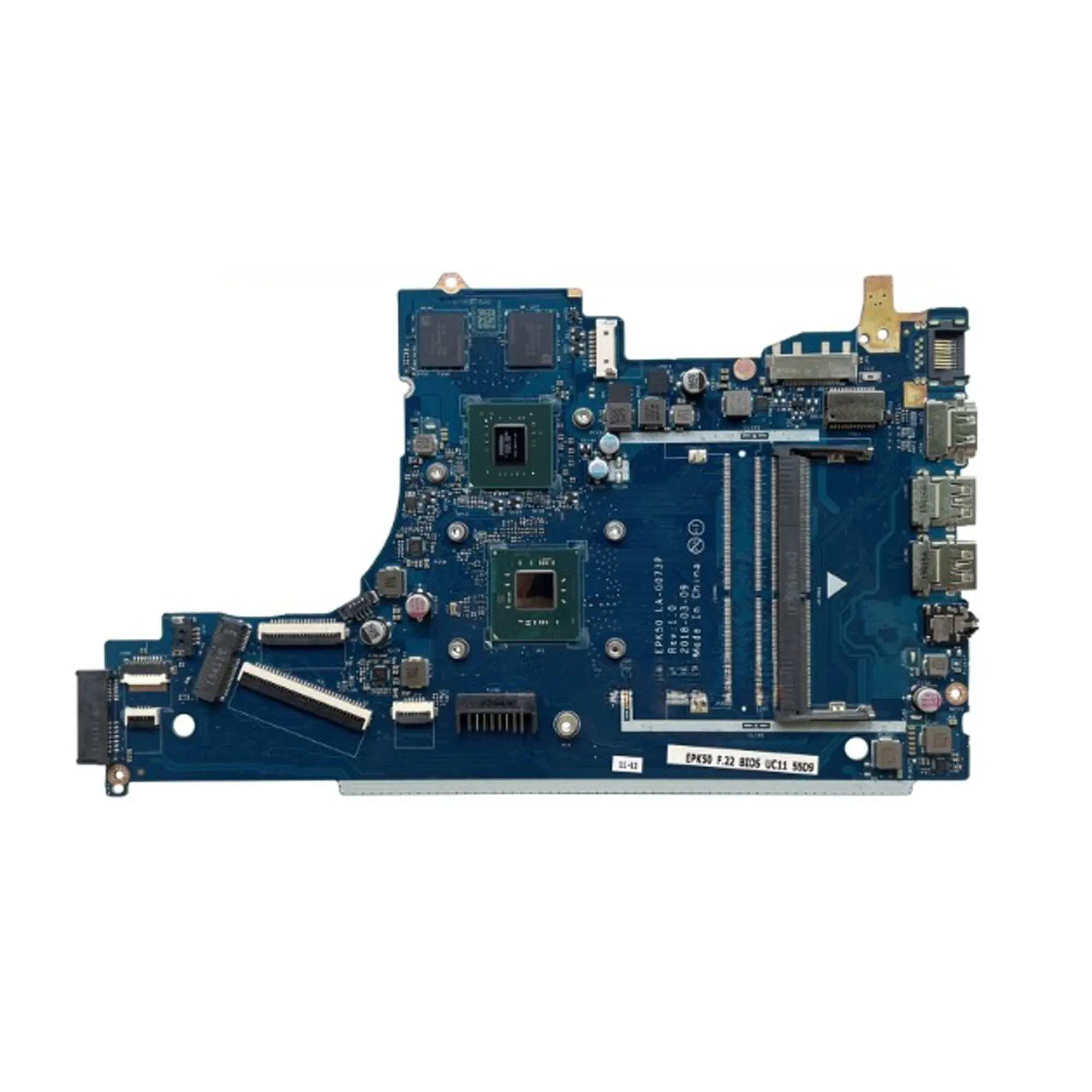 EPK50 LA-G073P for HP Pavilion 15-DA 15Q-DA laptop motherboard L20366-601 L20366-501 L20366-001 with N5000 N4000 MX110 2GB GPU