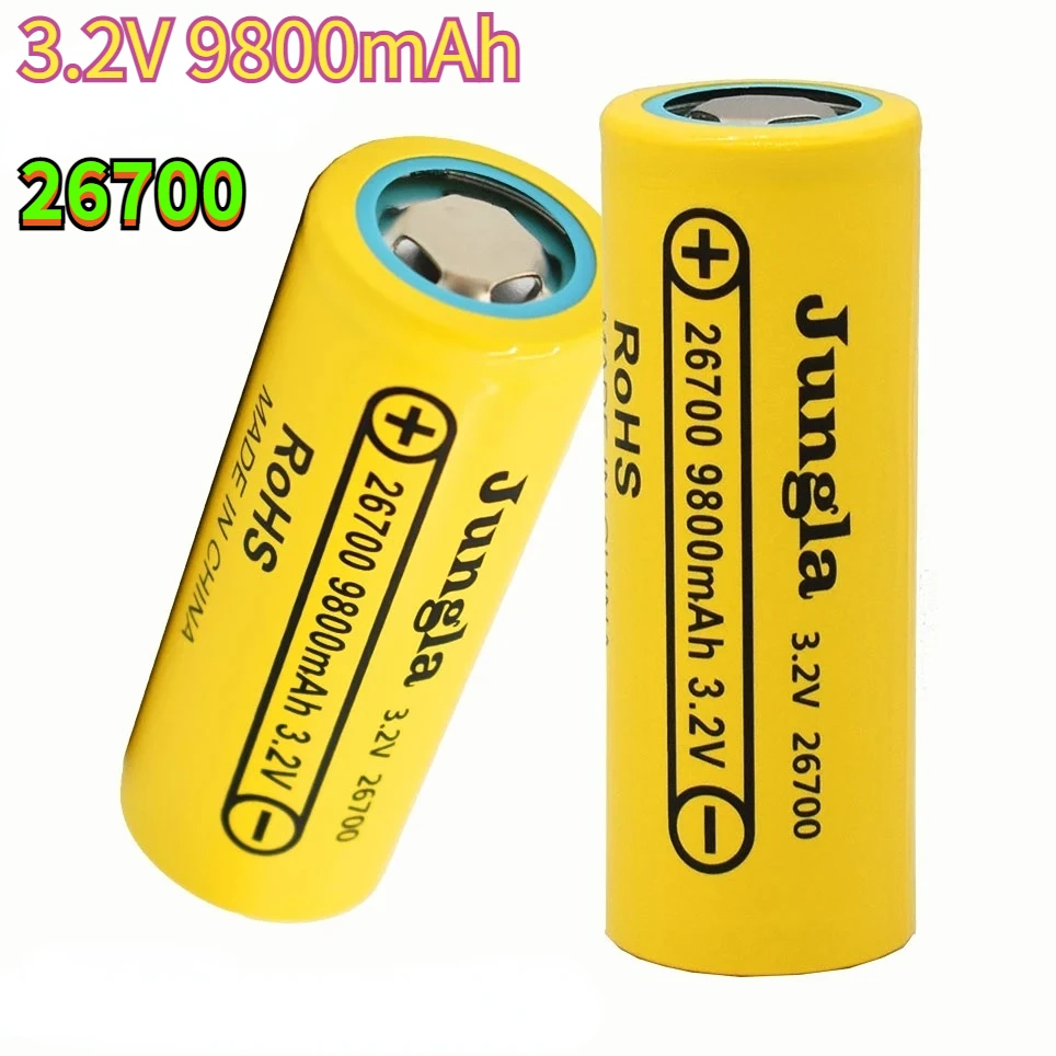 26700 3.2V 9800mAh LiFePO4 Battery 3C Continuous Discharge Maximum 5C High power battery For Electric car scooter Energy storage